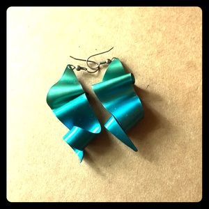 Faux Ribbon Earrings